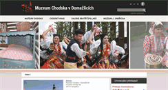 Desktop Screenshot of muzeum-chodska.com