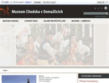 Tablet Screenshot of muzeum-chodska.com